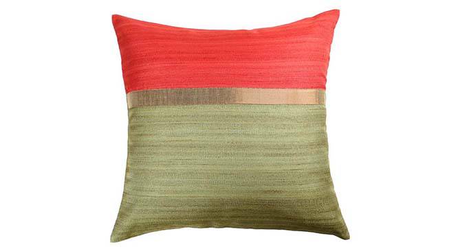 Tallus Cushion Cover - Set of 2 (Red, 41 x 41 cm  (16" X 16") Cushion Size) by Urban Ladder - Design 1 Top View - 320111