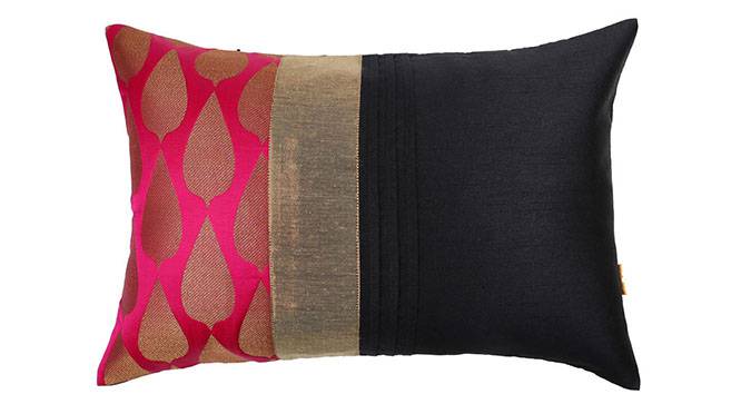 Callisto Cushion Cover - Set of 2 (Pink, 30 x 46 cm  (12" X 18") Cushion Size) by Urban Ladder - Design 1 Details - 320181