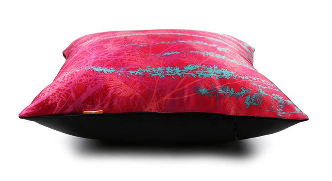 Sena Cushion Cover - Set of 3 (41 x 41 cm  (16" X 16") Cushion Size, Fuchsia) by Urban Ladder - Design 1 Top View - 320281