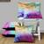 Fox cushion cover   set of 5 lime green polysatin lp