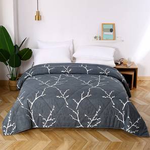 Bedsheets Sale Design Aviva Comforter (Black, Double Size)