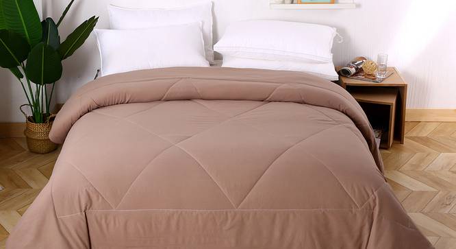 Blythe Comforter (Brown, Double Size) by Urban Ladder - Design 1 Details - 320374