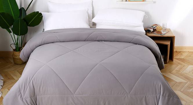 Camille Comforter (Grey, Double Size) by Urban Ladder - Design 1 Details - 320380