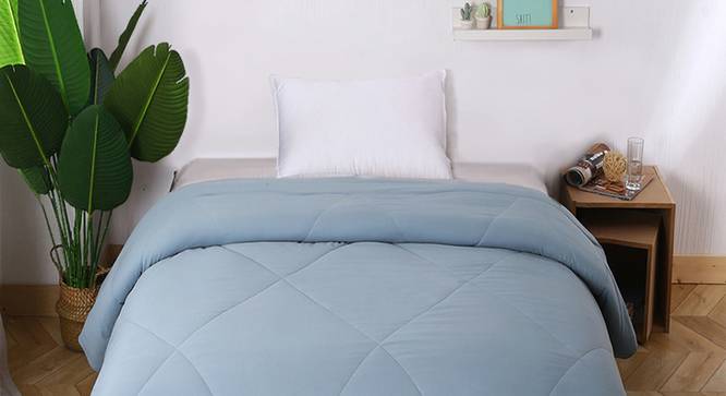 Cordelia Comforter (Sky Blue, Single Size) by Urban Ladder - Design 1 Details - 320630