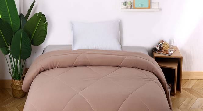 Daisy Comforter (Brown, Single Size) by Urban Ladder - Design 1 Details - 320636
