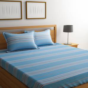 Domenico  bedsheet set turquoise blue king lp