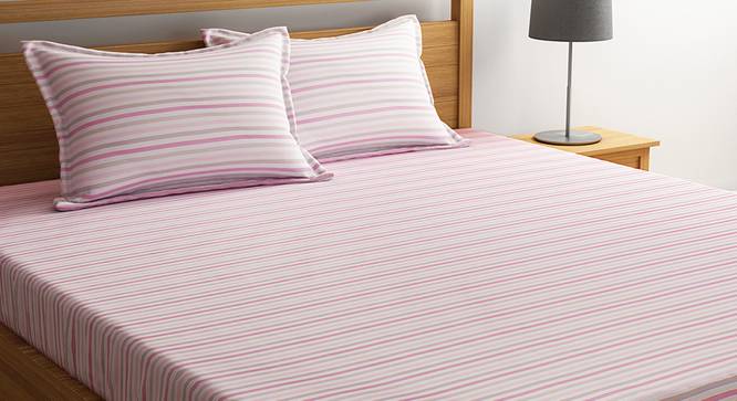 Rosa Bedsheet Set (Pink, Double Size) by Urban Ladder - Design 1 Details - 320669