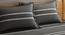 Uberto Bedsheet Set (Black, Double Size) by Urban Ladder - Design 1 Top View - 320695