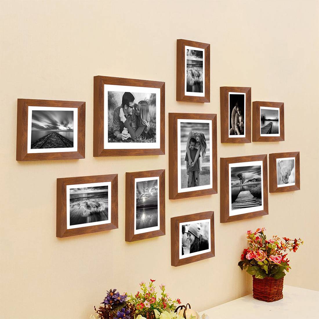 Art Street Set of 7 Adore Wall Photo frame Home-office Room Decor(White,11x14,8x10,8x6,8x8,5x5  In): Buy Art Street Set of 7 Adore Wall Photo frame Home-office Room Decor(White,11x14,8x10,8x6,8x8,5x5  In) Online at Best Price in