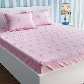 Bedsheets Design Anton Bedsheet Set (Pink, Queen Size)