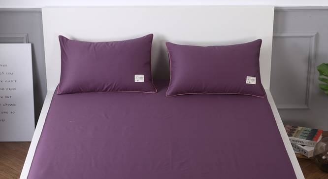 Michelle Bedsheet Set (Purple, Double Size) by Urban Ladder - Design 1 Details - 321173