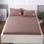 Lucille bedsheet set brown solid double lp