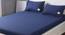 Margot Bedsheet Set (Double Size, Dark Blue) by Urban Ladder - Design 1 Top View - 321189
