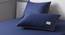 Margot Bedsheet Set (Double Size, Dark Blue) by Urban Ladder - Front View Design 1 - 321190