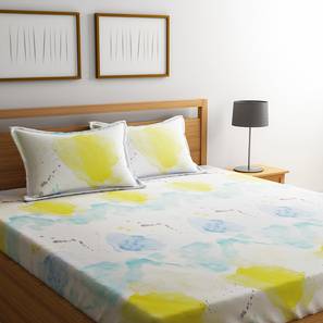 Bedsheets Design Multi Coloured TC Cotton King Size Bedsheet with Pillow Covers