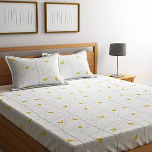 Colette bedsheet set white floral king lp