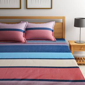 Bedsheets Design Multi Coloured TC Cotton King Size Bedsheet with Pillow Covers