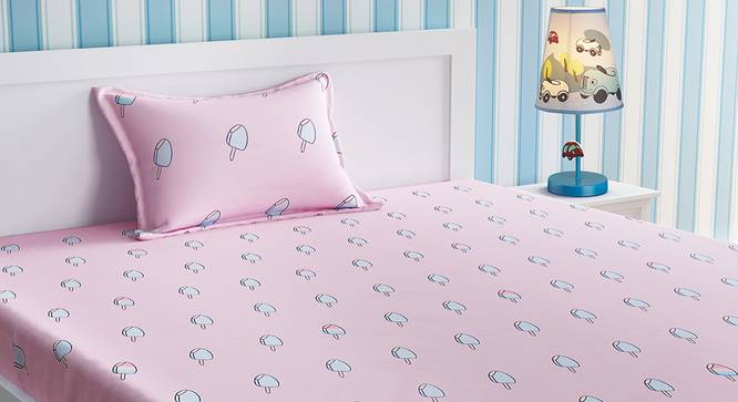 Margo Bedsheet Set (Pink, Single Size) by Urban Ladder - Design 1 Details - 321318