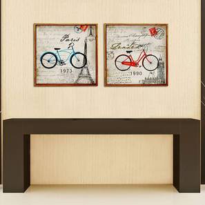 Wall Art Design Multi Coloured Wood Inches Wall Art - Set of
