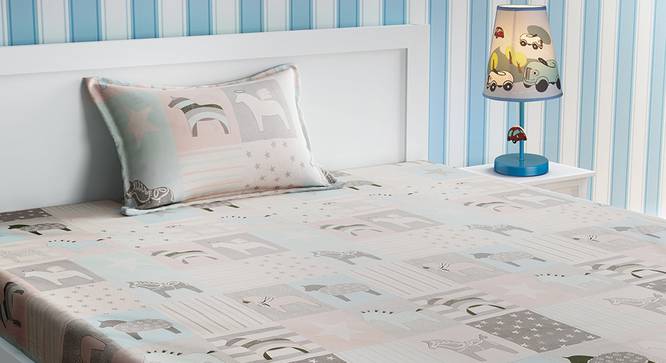 Nancy Bedsheet Set (Single Size, Peach) by Urban Ladder - Design 1 Details - 321514