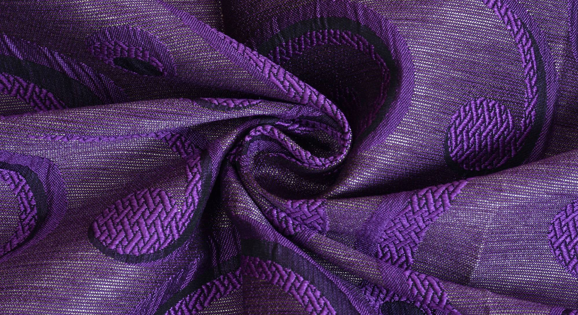 Purple Polyester Window Curtain Urban Ladder