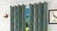 Ava Door Curtain - Set Of 2 (Blue, 112 x 274 cm  (44" x 108") Curtain Size) by Urban Ladder - Design 1 Half View - 321590