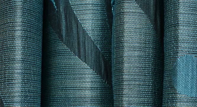 Aurea Window Curtain - Set Of 2 (Blue, 112 x 152 cm  (44" x 60") Curtain Size) by Urban Ladder - Design 1 Close View - 321595