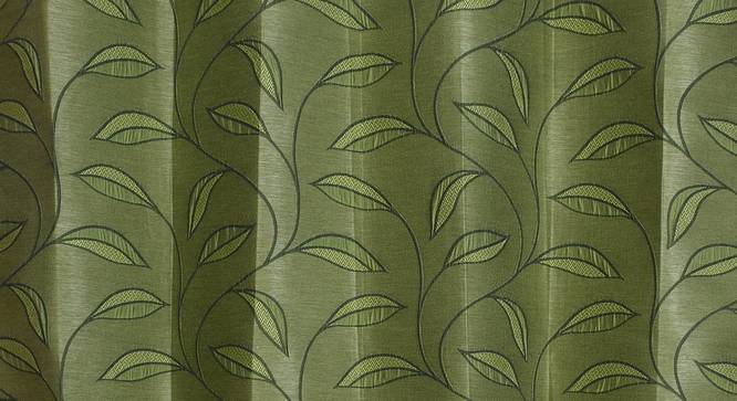 Belmira Door Curtain - Set Of 2 (Green, 112 x 213 cm  (44" x 84") Curtain Size) by Urban Ladder - Design 1 Close View - 321605