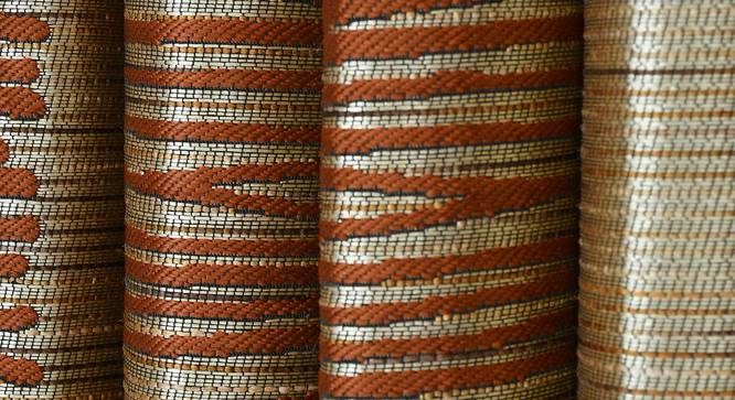 Cecilia Door Curtain - Set Of 2 (Orange, 112 x 274 cm  (44" x 108") Curtain Size) by Urban Ladder - Design 1 Close View - 321634