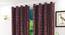 Belmira Window Curtain - Set Of 2 (Wine, 112 x 152 cm  (44" x 60") Curtain Size) by Urban Ladder - Design 1 Half View - 321652