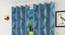 Clara Door Curtain - Set Of 2 (Blue, 112 x 213 cm  (44" x 84") Curtain Size) by Urban Ladder - Design 1 Half View - 321656