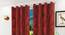 Clara Door Curtain - Set Of 2 (Red, 112 x 274 cm  (44" x 108") Curtain Size) by Urban Ladder - Design 1 Half View - 321666