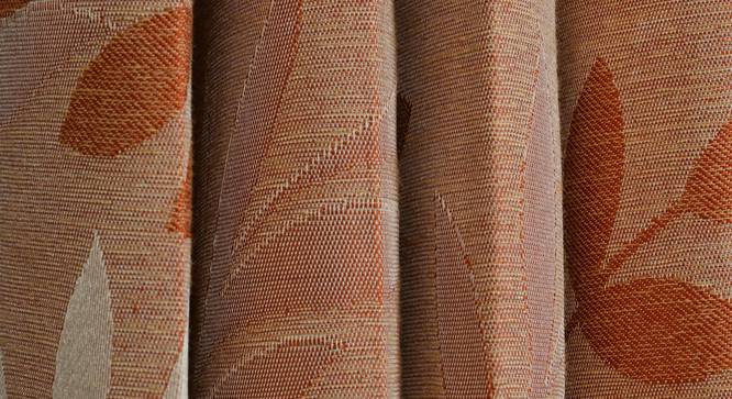 Clara Door Curtain - Set Of 2 (Orange, 112 x 274 cm  (44" x 108") Curtain Size) by Urban Ladder - Design 1 Close View - 321692