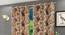 Elata Door Curtain - Set Of 2 (112 x 274 cm  (44" x 108") Curtain Size) by Urban Ladder - Design 1 Half View - 321722