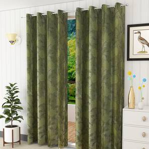 Wall Curtains Design Green Polyester Door Curtain