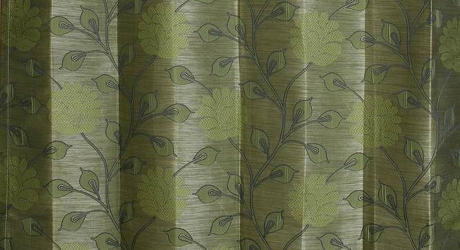 Fernanda Door Curtain - Set Of 2 (Green, 112 x 274 cm  (44" x 108") Curtain Size) by Urban Ladder - Design 1 Close View - 321731