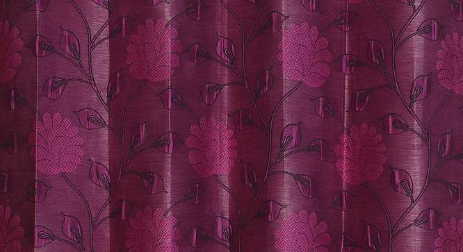 Fernanda Door Curtain - Set Of 2 (Pink, 112 x 213 cm  (44" x 84") Curtain Size) by Urban Ladder - Design 1 Half View - 321736