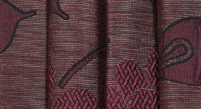 Fernanda Door Curtain - Set Of 2 (Wine, 112 x 274 cm  (44" x 108") Curtain Size) by Urban Ladder - Design 1 Close View - 321755