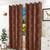 Fernanda window curtain set of 2 rust 5 lp