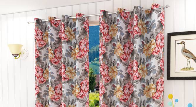 Incarnata Window Curtain - Set Of 2 (112 x 152 cm  (44" x 60") Curtain Size) by Urban Ladder - Design 1 Half View - 321793