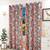 Incarnata window curtain set of 2 multicolor 5 lp