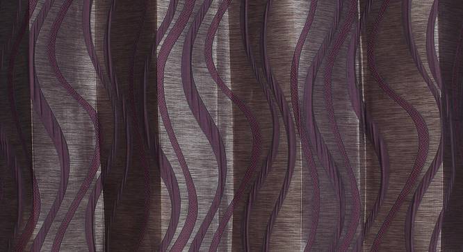Kacey Door Curtain - Set Of 2 (Wine, 112 x 213 cm  (44" x 84") Curtain Size) by Urban Ladder - Design 1 Close View - 321861