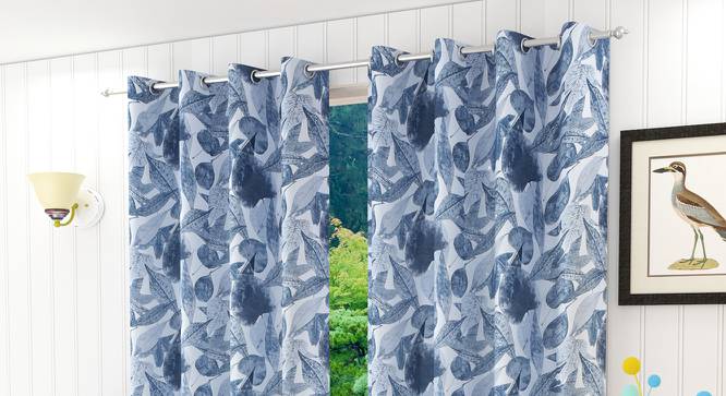 Italica Window Curtain - Set Of 2 (112 x 152 cm  (44" x 60") Curtain Size) by Urban Ladder - Design 1 Half View - 321864