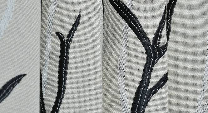 Juniper Door Curtain - Set Of 2 (Black, 112 x 213 cm  (44" x 84") Curtain Size) by Urban Ladder - Design 1 Close View - 321874