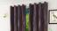 Kacey Window Curtain - Set Of 2 (Wine, 112 x 152 cm  (44" x 60") Curtain Size) by Urban Ladder - Design 1 Half View - 321875