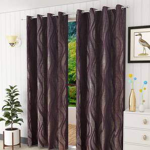 Wine Polyester Window Curtain-image-10