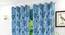 Kaia Door Curtain - Set Of 2 (Blue, 112 x 274 cm  (44" x 108") Curtain Size) by Urban Ladder - Design 1 Half View - 321885