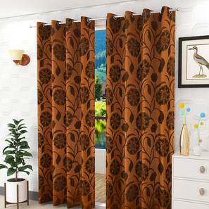 Rust Polyester Door Curtain-image-7