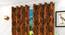 Kaia Door Curtain - Set Of 2 (Rust, 112 x 274 cm  (44" x 108") Curtain Size) by Urban Ladder - Design 1 Half View - 321899