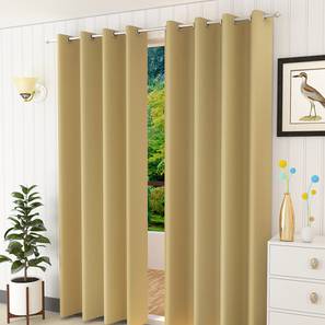 All Curtains Design Beige Polyester Door Curtain